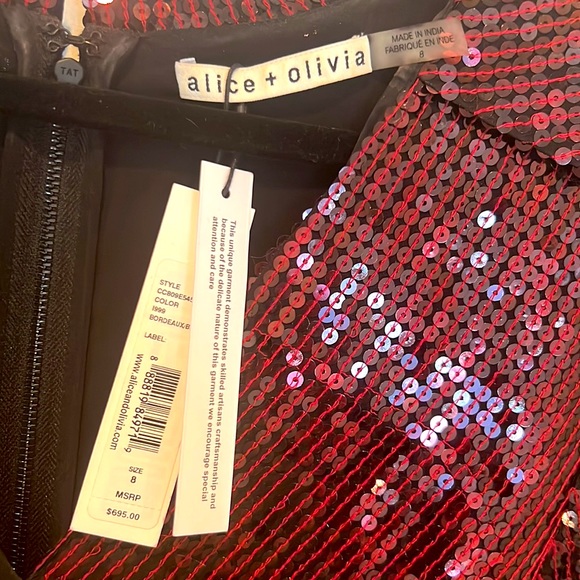 NWT - Alice & Olivia Bayley Sequin Dress - Picture 6 of 9